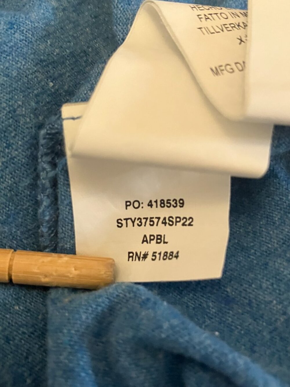 Patagonia Shirt Mens M Long Sleeve Trout Protect Our Home Water Blue Sustainable - Picture 7 of 7